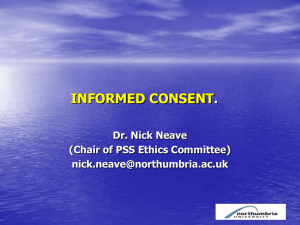 informed consent.