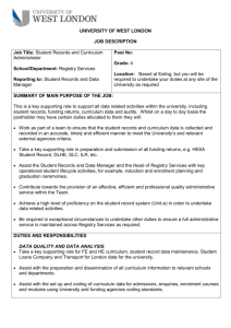 Job Description - Jobs at UWL