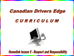 HOMELINK LESSON 5 - Respect and