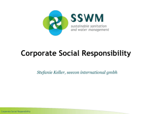 2. How can CSR contribute to SSWM?