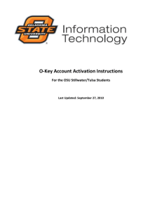 O-Key Account Activation Instructions