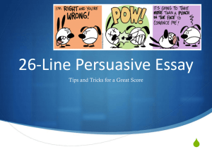 26-Line Persuasive Essay