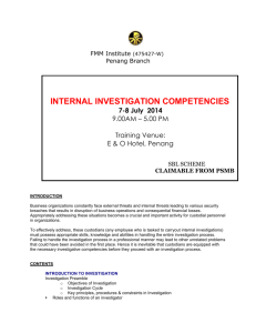 internal investigation competencies