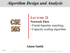Algorithm Design and Analysis CSE 565