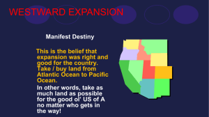 westward expansion ppt