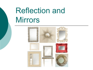 Reflection and Plane Mirrors