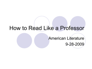 How to Read Like a Professor