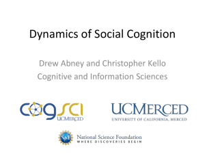 Dynamics of Social Cognition