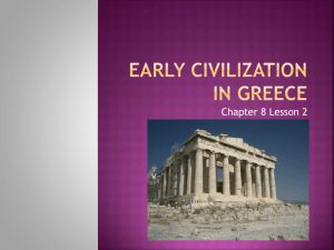 Early Civilization In Greece
