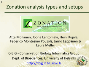 Replacement cost analysis - C-BIG Conservation Biology Informatics