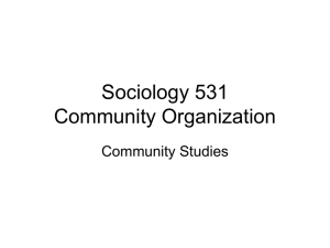 SOC 531\Community Studies