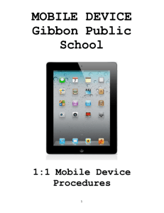 MOBILE DEVICE Gibbon Public School