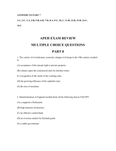 apeh exam review multiple choice questions part 8