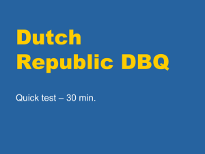 Dutch DBQ