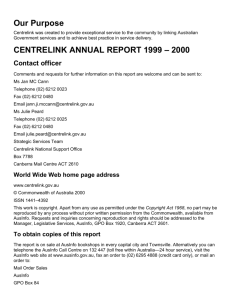 1999-2000 - Centrelink Annual Report