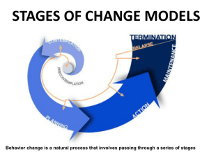 H571 Week 4 - Stages of Change Models