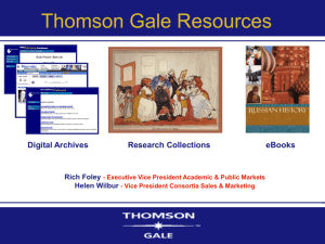 Presentation slides - OhioLINK Research Databases