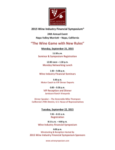 2015 Wine Industry Financial Symposium Sponsors