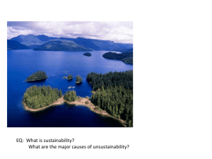 YOUR TITLE is: any form of SUSTAINABILITY