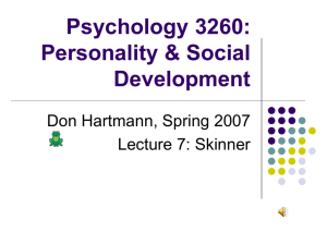 Psychology 3260: Personality & Social Development