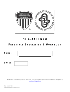 PSIA-AASI NRM FS1 Workbook - PSIA