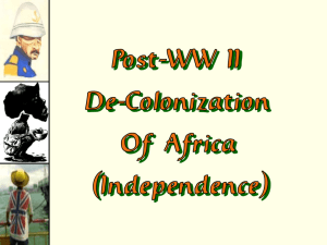 First African State to Gain Independence