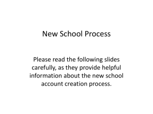 New School Process