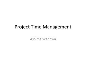 Project Time Management