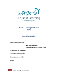 Trust in Learning Academies Bristol Anti
