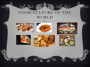 Food culture - T John College