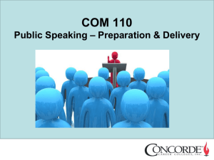 Class 8 - Public Speaking Prep and Delivery
