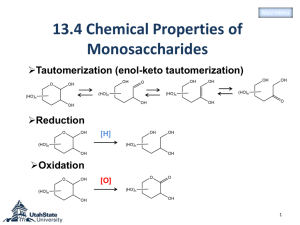 13.4 Chemical Properties of Monosaccharides