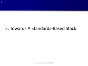 3. Standards-Based Stack