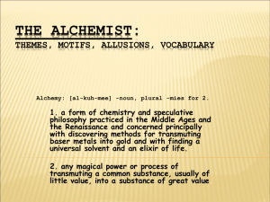 The Alchemist: Themes, Motifs, Allusions
