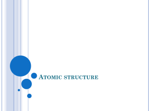 Atomic structure review