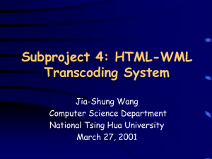 An HTML-WML Translator base on