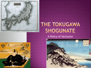 The Tokugawa Shogunate - White Plains Public Schools