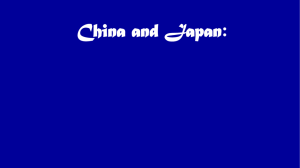 China and Japan - Spring Branch Independent School District