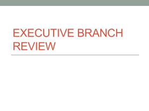 Executive Branch Review