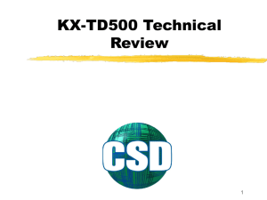 KX-TD500 V2m Tech Review