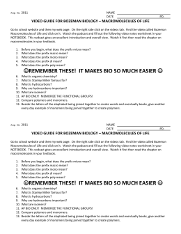 27 Bozeman Science Biological Molecules Worksheet Answers - Notutahituq