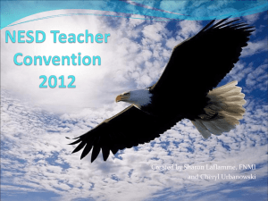 Teacher Convention 2012 - NESD Curriculum Corner