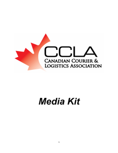 Table Of Contents - Canadian Courier & Logistics Association