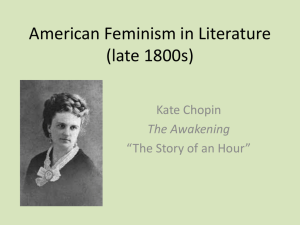 American Feminism in Literature (late 1800s)