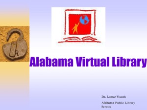 AVL Overview - The Alabama Virtual Library