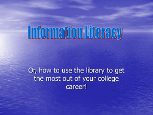 MTCC Information Literacy Introductory Tutorial