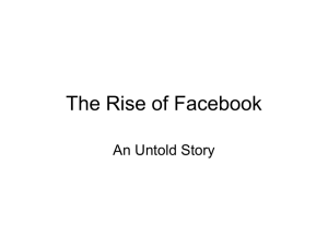 The Rise of Facebook