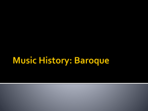 Baroque Music History