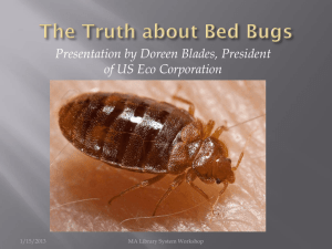 Bed bugs - Massachusetts Library System