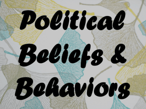 Political Beliefs & Behaviors Public Opinion Definition